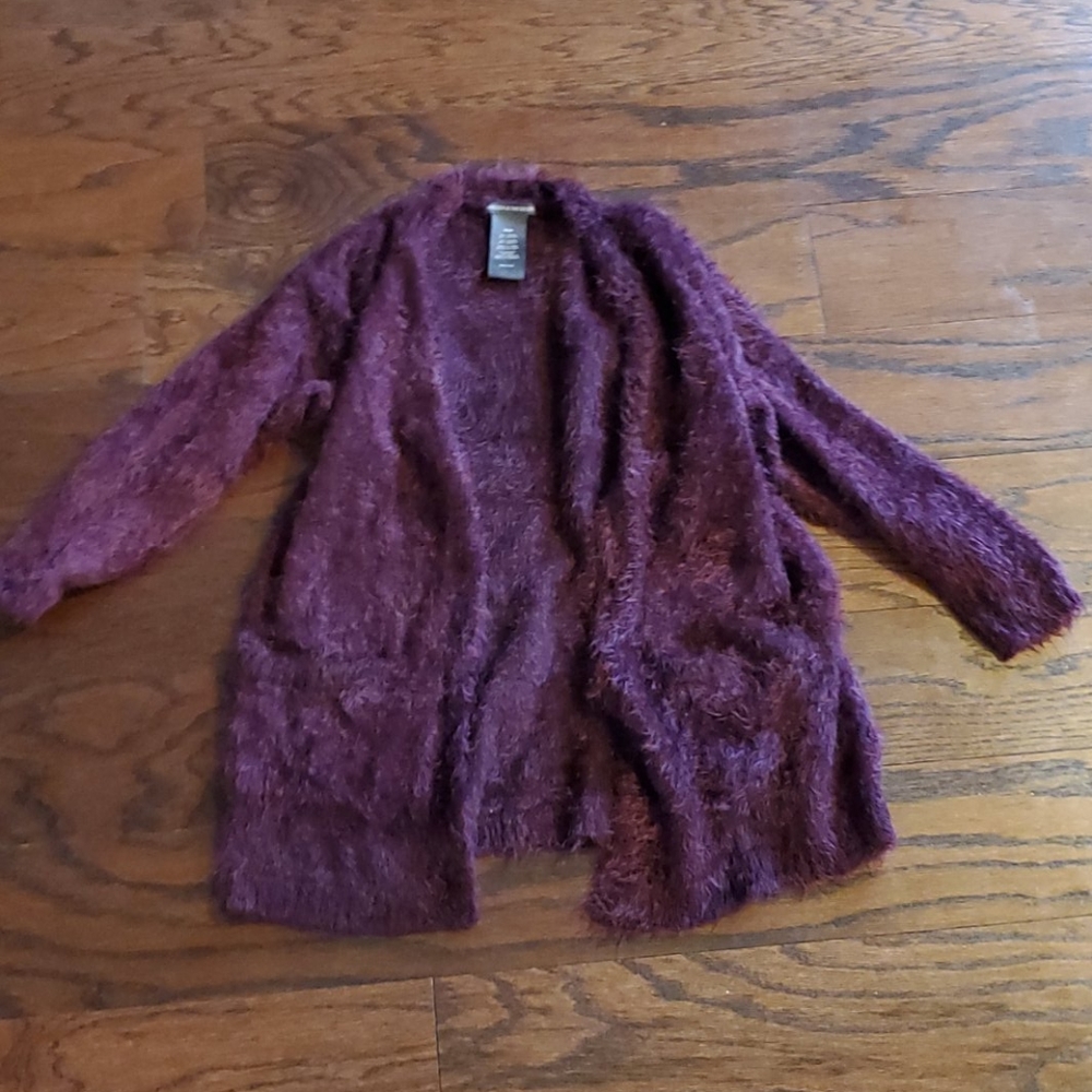 Fuzzy cardigan